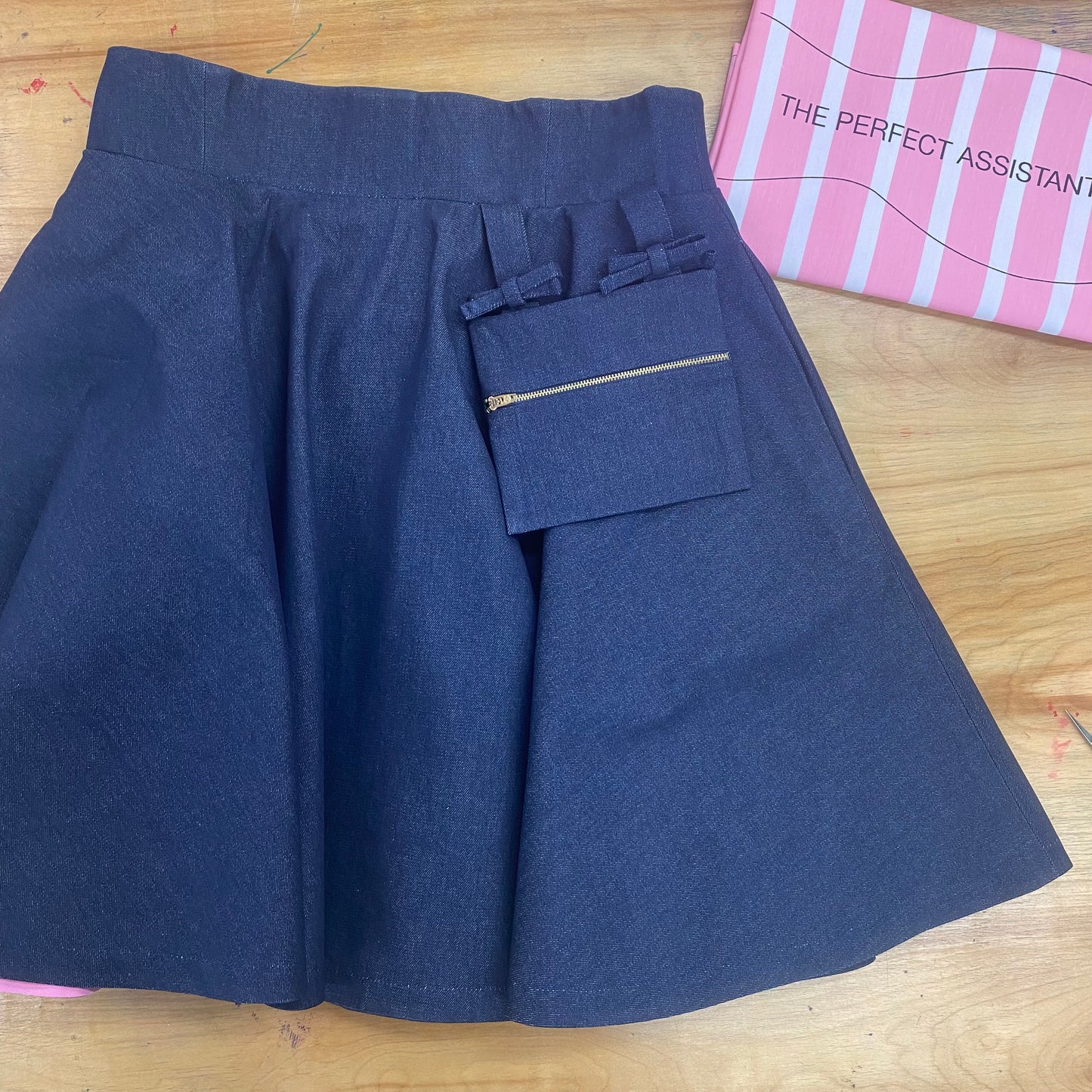 Bows & Zippered Pouch Skirt