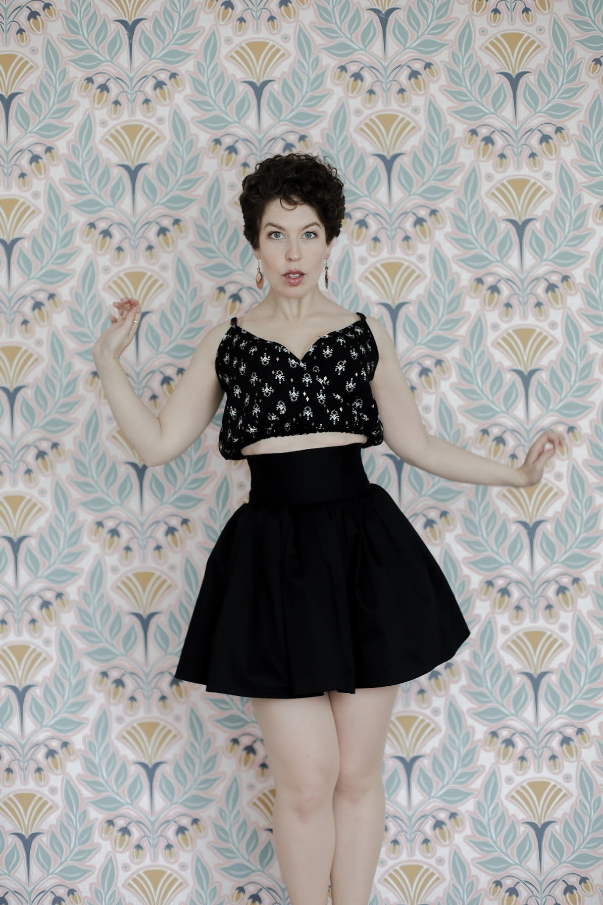 Dropped Waist Skirt