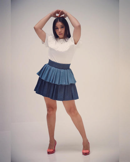 Tiered Denim