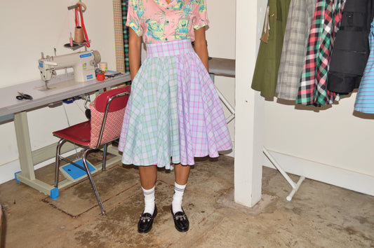 "It's So Summer" Mixed Shirting Skirt