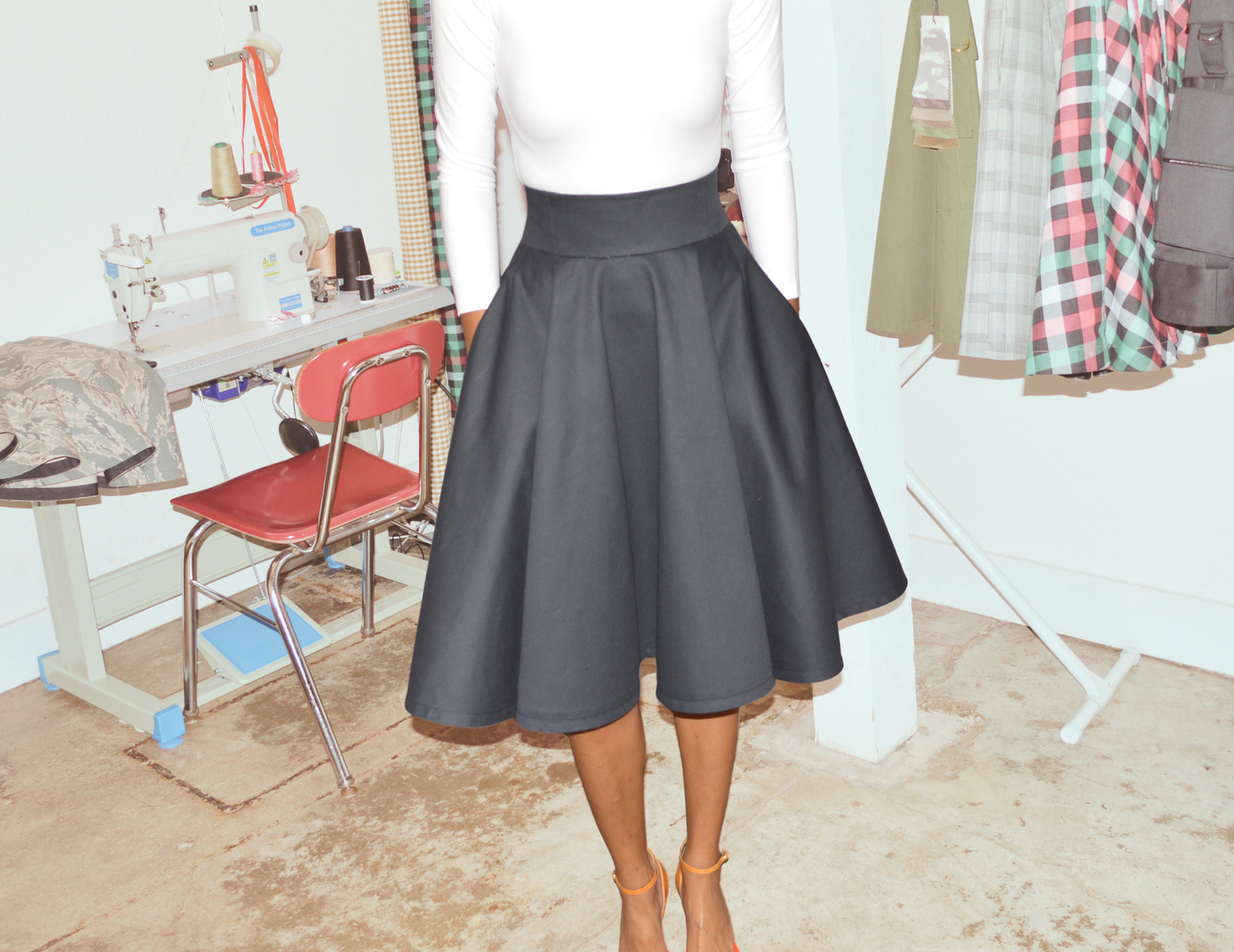 "Pin Me Up" Shapewear Skirt