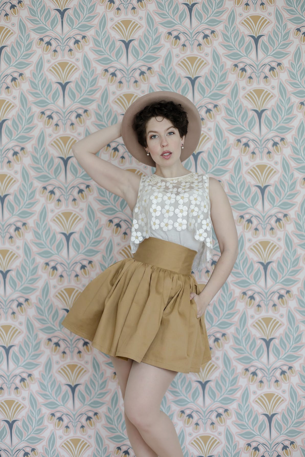 Dropped Waist Skirt
