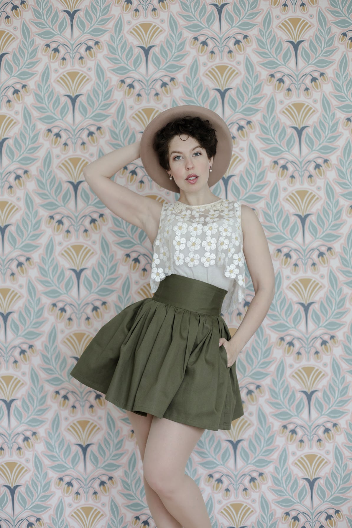 Dropped Waist Skirt