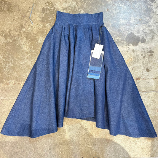 Asymmetrical Denim Skirt
