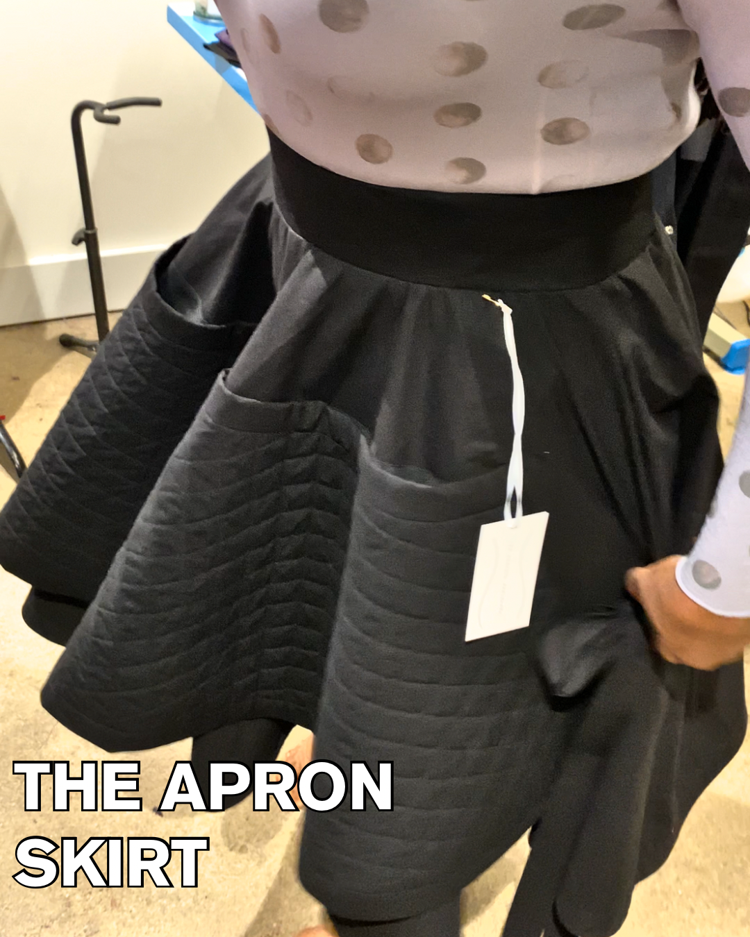 Apron Front Quilted Skirt