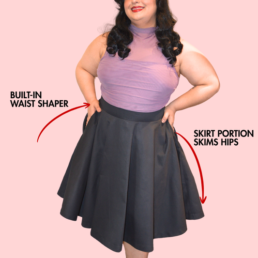 "Pin Me Up" Shapewear Skirt