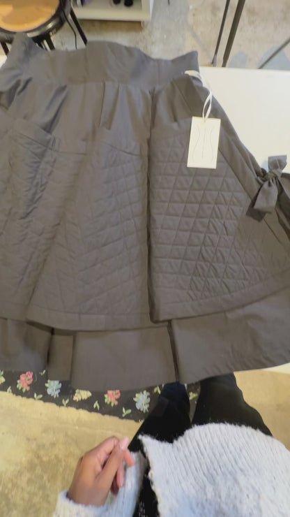 Apron Front Quilted Skirt