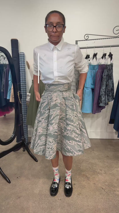 DIGITAL CAMO A-LINE SKIRT ❤️