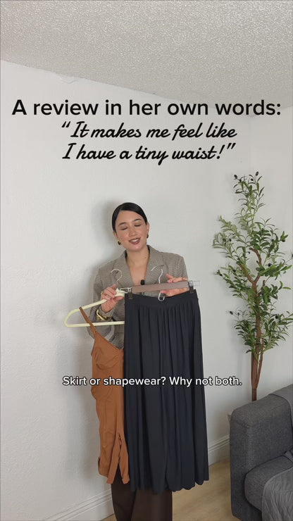 The Zipper Pouch Skirt - Khaki